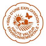 Logo issu d'une exploitation Haute Valeur environnementale